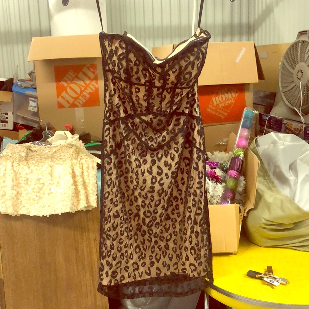 Corset Leopard Print Dress